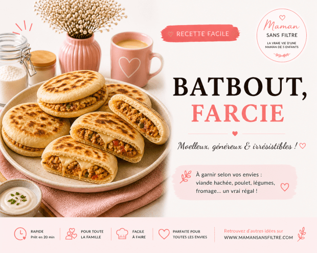 Batbout farcis ultra&nbsp;gourmands