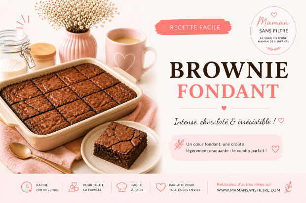 Brownie fondant ultra&nbsp;gourmand