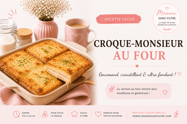 Croque-monsieur au four ultra&nbsp;gourmand