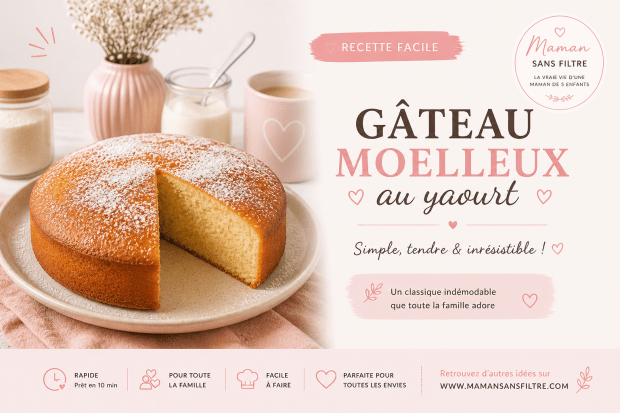 Gâteau moelleux au yaourt (ultra&nbsp;facile)