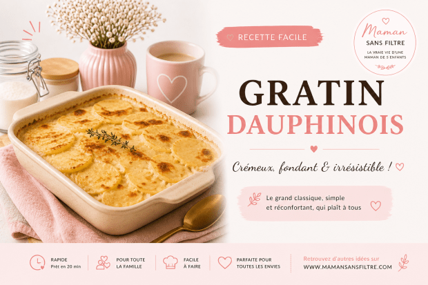 Gratin dauphinois ultra crémeux (méthode&nbsp;fondante)