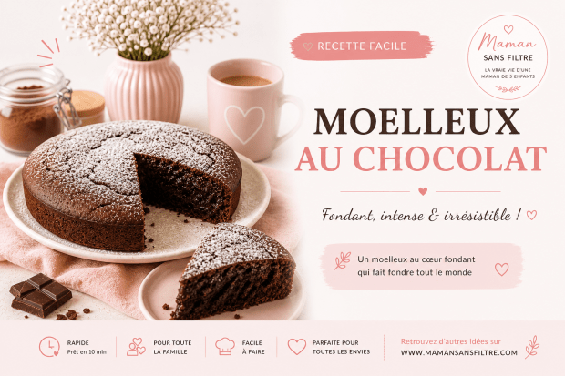 Moelleux au chocolat (fondant &&nbsp;facile)
