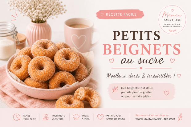 Petits beignets au sucre (ultra&nbsp;moelleux)