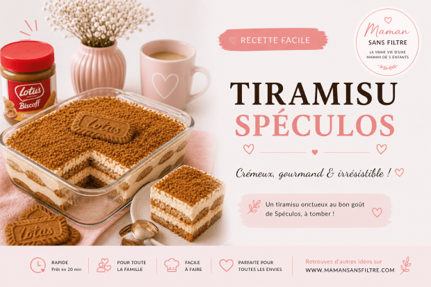 Tiramisu au spéculoos ultra&nbsp;gourmand